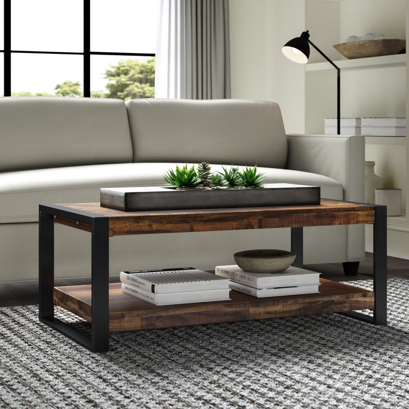 Telfair sled coffee table with storage discount